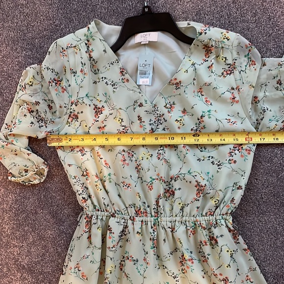 NWT Loft Outlet Petites. Size SP floral midi dress - Picture 16 of 17